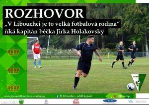 V Libouchci je to jako velká fotbalová rodina, říká kapitán béčka Jirka Holakovský